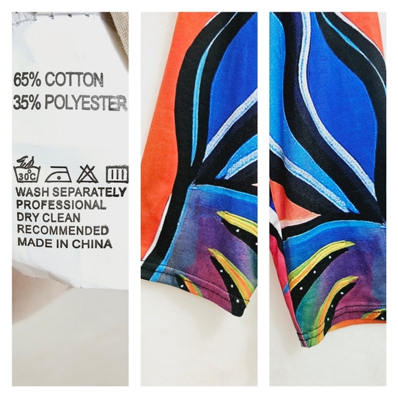 Colorful Graphics Long Sleeves Tee Shirt, Size 3X - Picture 14 of 14